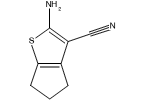 2-Amino-5,6-dihydro-4h-cyclopenta[b]thiophene-3-carbonitrile structure, CAS 70291-62-2