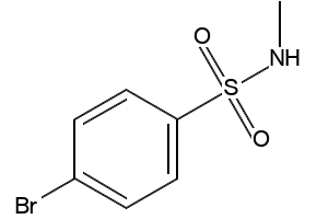 4-Bromo-N-methyl-benzenesulfonamide structure, CAS 703-12-8