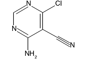 4-Amino-6-chloropyrimidine-5-carbonitrile structure, CAS 60025-09-4