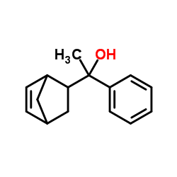 1-(Bicyclo[2.2.1]hept-5-en-2-yl)-1-phenylethanol structure, CAS 70772-77-9