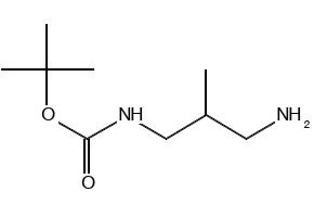 N-(tert-Butoxycarbonyl)-2-methyl-1,3-diaminopropane structure, CAS 480452-05-9
