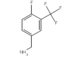 4-Fluoro-3-(trifluoromethyl)benzylamine structure, CAS 67515-74-6