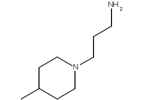 3-(4-methylpiperidin-1-yl)propan-1-amine structure, CAS 6241-30-1