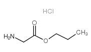 GlycineN-propylesterhydrochloride structure, CAS 13049-01-9