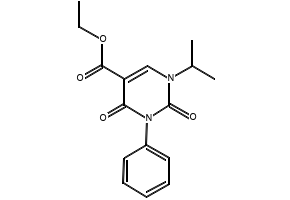3-Benzyl-1-isopropyl-2,4-dioxo-1,2,3,4-tetrahydropyrimidine-5-carbothioamide structure, CAS 175203-49-3