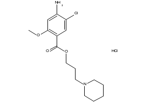 3-(Piperidin-1-yl)propyl4-amino-5-chloro-2-methoxybenzoatehydrochloride structure, CAS 149719-06-2