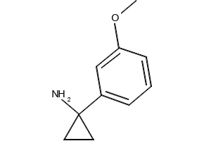 1-(3-Methoxyphenyl)cyclopropanamine structure, CAS 604799-95-3