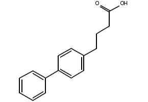 4-(4-Biphenylyl)butyricacid structure, CAS 6057-60-9