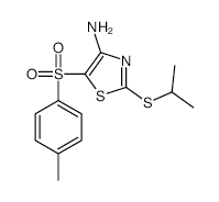 4-Amino-2-isopropylthio-5-tosylthiazole structure, CAS 117420-84-5