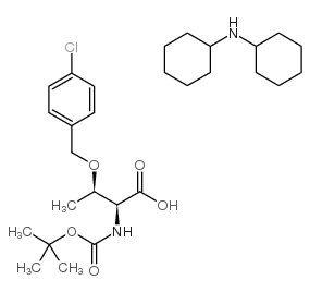 Boc-Threonine-(p-chloro-BZL)-OHDCHA structure, CAS 60803-72-7