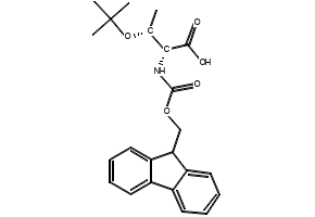 Fmoc-D-Allo-Threonine(tBU)-OH structure, CAS 170643-02-4