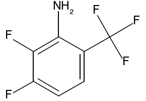 2,3-Difluoro-6-(trifluoromethyl)aniline structure, CAS 124185-34-8