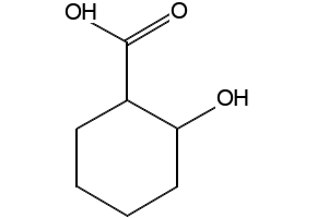 2-Hydroxycyclohexanecarboxylicacid structure, CAS 609-69-8