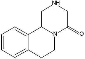 1,2,3,6,7,11β-Hexahydro-4H-pyrazino[2,1-a]isoquinoline-4-one structure, CAS 61196-37-0