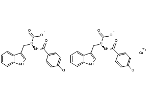 4-Chlorobenzoyl-L-Tryptophancalciumsalt structure, CAS 56116-62-2