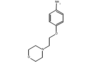 4-(2-Morpholin-4-yl-ethoxy)phenylamine structure, CAS 52481-41-1