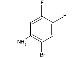 2-Bromo-4,5-difluoroaniline structure, CAS 64695-79-0