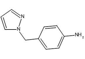 4-(1H-Pyrazol-1-ylmethyl)aniline structure, CAS 142335-61-3