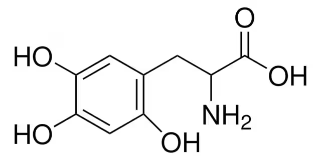 2,4,5-Trihydroxyphenylalanine structure, CAS 23358-64-7