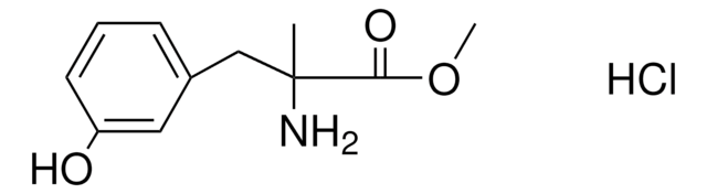 DL-Alpha-methyl-m-tyrosine structure, CAS 62-25-9