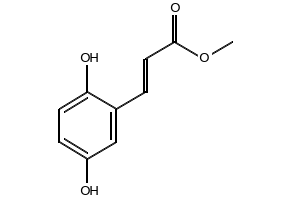 2,5-Dihydroxycinnamicacidmethylester structure, CAS 63177-57-1