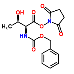 Z-L-ThreonineN-hydroxysuccinimideester structure, CAS 76401-90-6