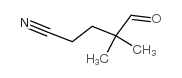 4,4-Dimethyl-5-oxopentanenitrile structure, CAS 6140-61-0