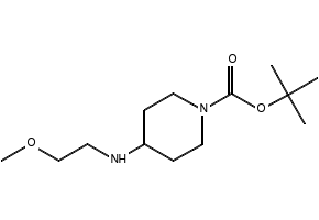 1-Boc-4-(2-methoxyEthylamino)piperidine structure, CAS 710972-40-0
