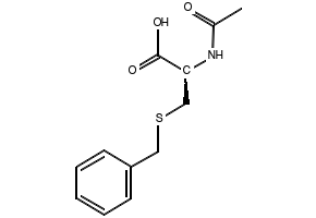 N-Acetyl-S-benzyl-L-cysteine structure, CAS 19542-77-9
