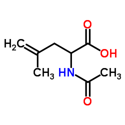 N-Acetyl-4,5-dehydro-DL-leucine structure, CAS 87325-65-3