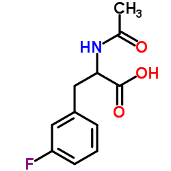N-Acetyl-3-fluoro-DL-phenylalanine structure, CAS 17607-28-2