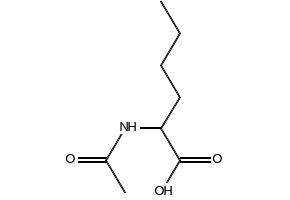 Acetyl-DL-2-aminohexanoicacid structure, CAS 7682-16-8