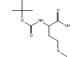 Boc-DL-Met-OH structure, CAS 93000-03-4