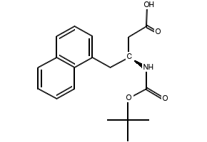 Boc-(S)-3-Amino-4-(1-naphenyl)butanoicacid structure, CAS 219297-09-3