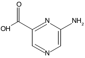 6-Aminopyrazine-2-carboxylicacid structure, CAS 61442-38-4