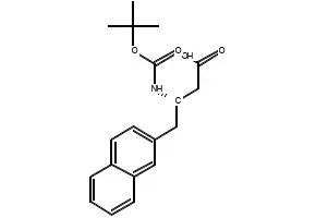 Boc-(S)-3-Amino-4-(2-naphenyl)butanoicacid structure, CAS 219297-11-7
