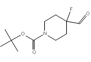 1-Boc-4-fluoro-4-formylpiperidine structure, CAS 614731-09-8