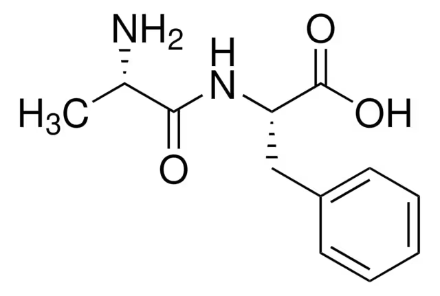 L-Alanyl-L-phenylalanine structure, CAS 3061-90-3