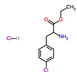DL-4-Chlorophenylalanineethylesterhydrochloride structure, CAS 52031-05-7