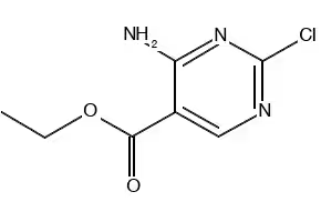 Ethyl4-amino-2-chloropyrimidine-5-carboxylate structure, CAS 71406-78-5