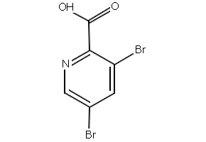 3,5-Dibromopicolinicacid structure, CAS 61830-40-8