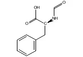 Formyl-L-phenylalanine structure, CAS 13200-85-6