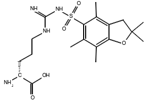 H-D-Arg(Pbf)-OH structure, CAS 200116-81-0