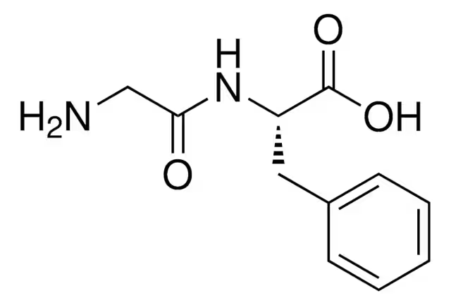 Glycyl-L-phenylalanine structure, CAS 3321-03-7