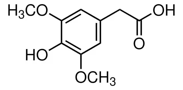 3,5-Dimethoxy-4-hydroxyphenylaceticacid structure, CAS 4385-56-2