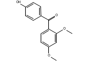 2,4-Dimethoxy-4'-hydroxybenzophenone structure, CAS 41351-30-8
