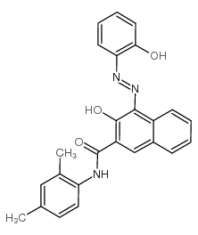 2-[2-Hydroxy-3-(2,4-xylylcarbamoyl)-1-naphthylazo]phenol structure, CAS 523-67-1
