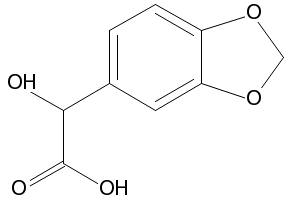 1,3-Benzodioxole-5-glycolicacid structure, CAS 27738-46-1