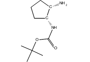 (1R,2S)-2-Amino-1-(N-Boc-amino)cyclopentane structure, CAS 721395-15-9