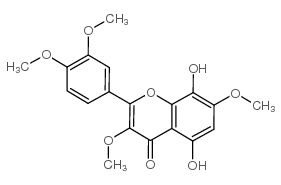 3,7,3',4'-Tetramethylgossypetin structure, CAS 7380-44-1